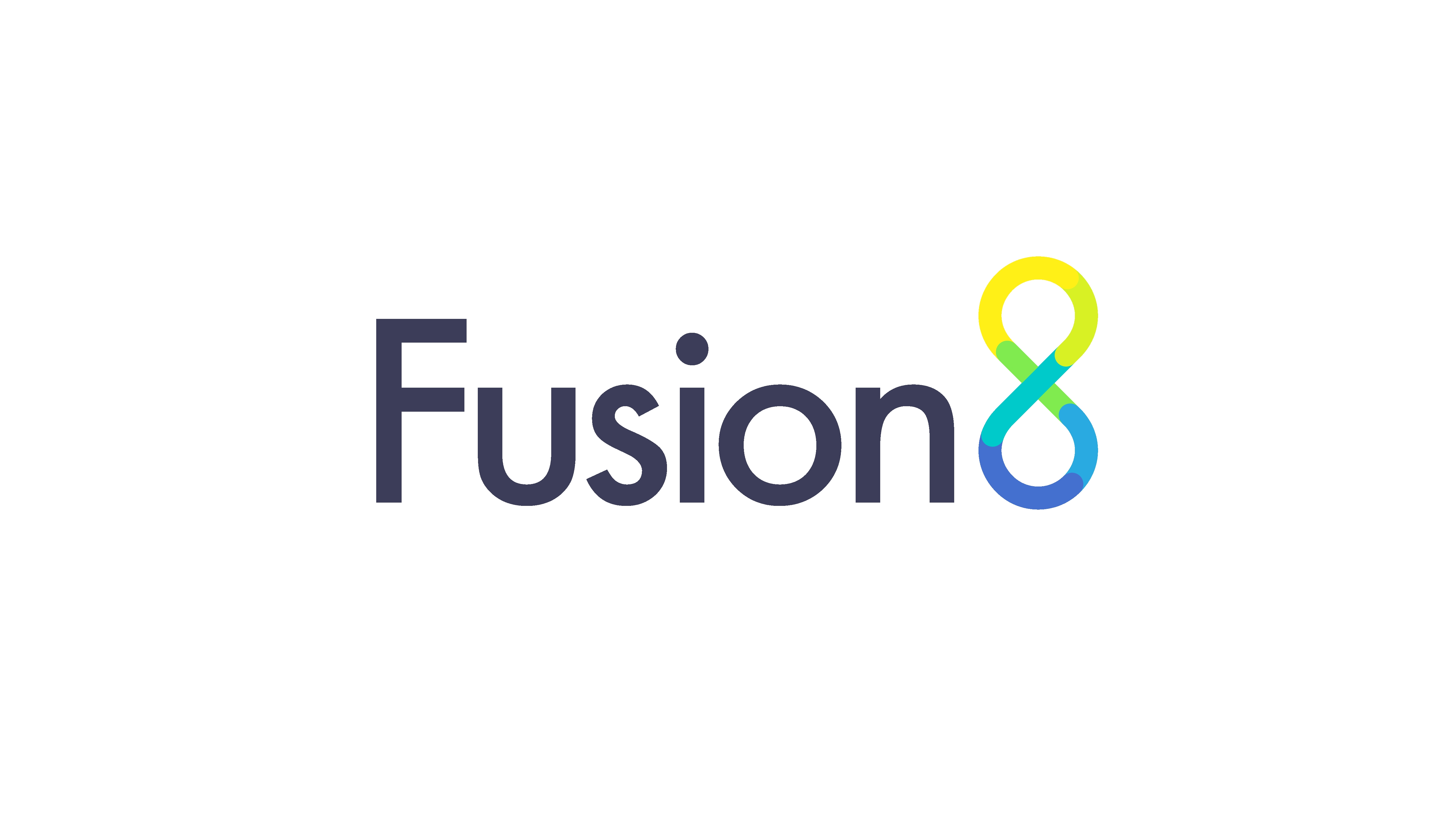 Fusion 8 logo in blue